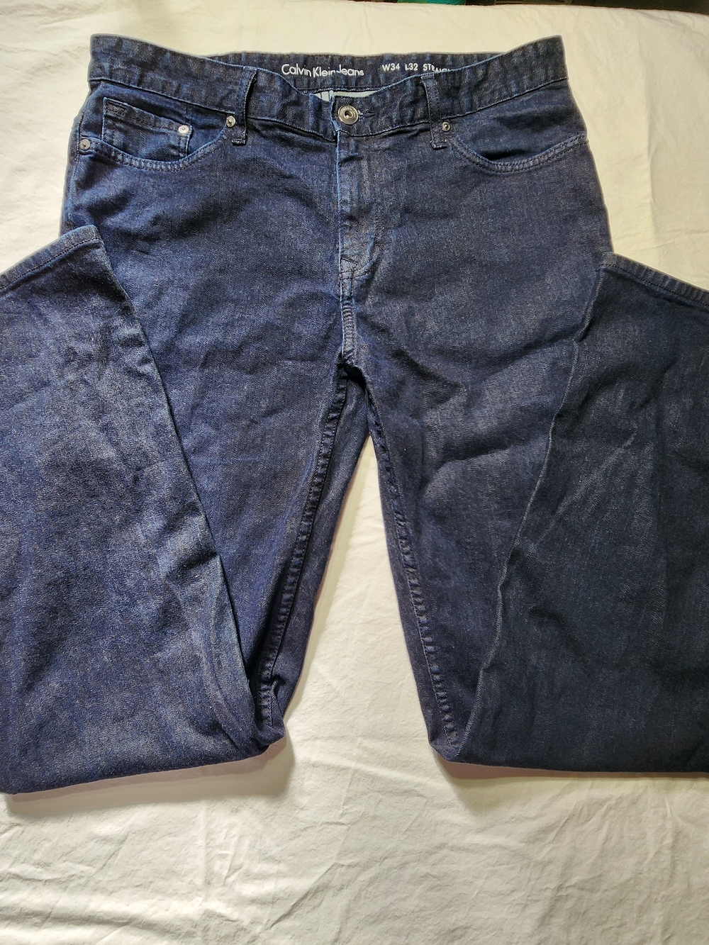 Calvin Klein Jeans Men’s Dark Blue Denim Jeans